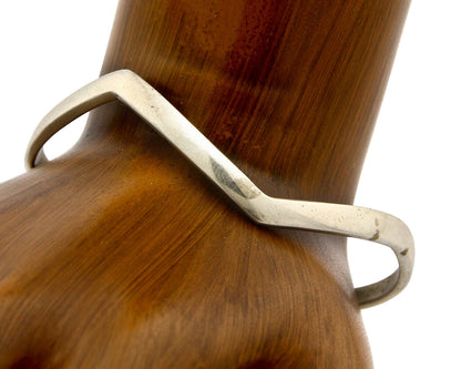 Navajo Bracelet .925 Silver Handmade Sand Cast Native American Artist Circa 70's