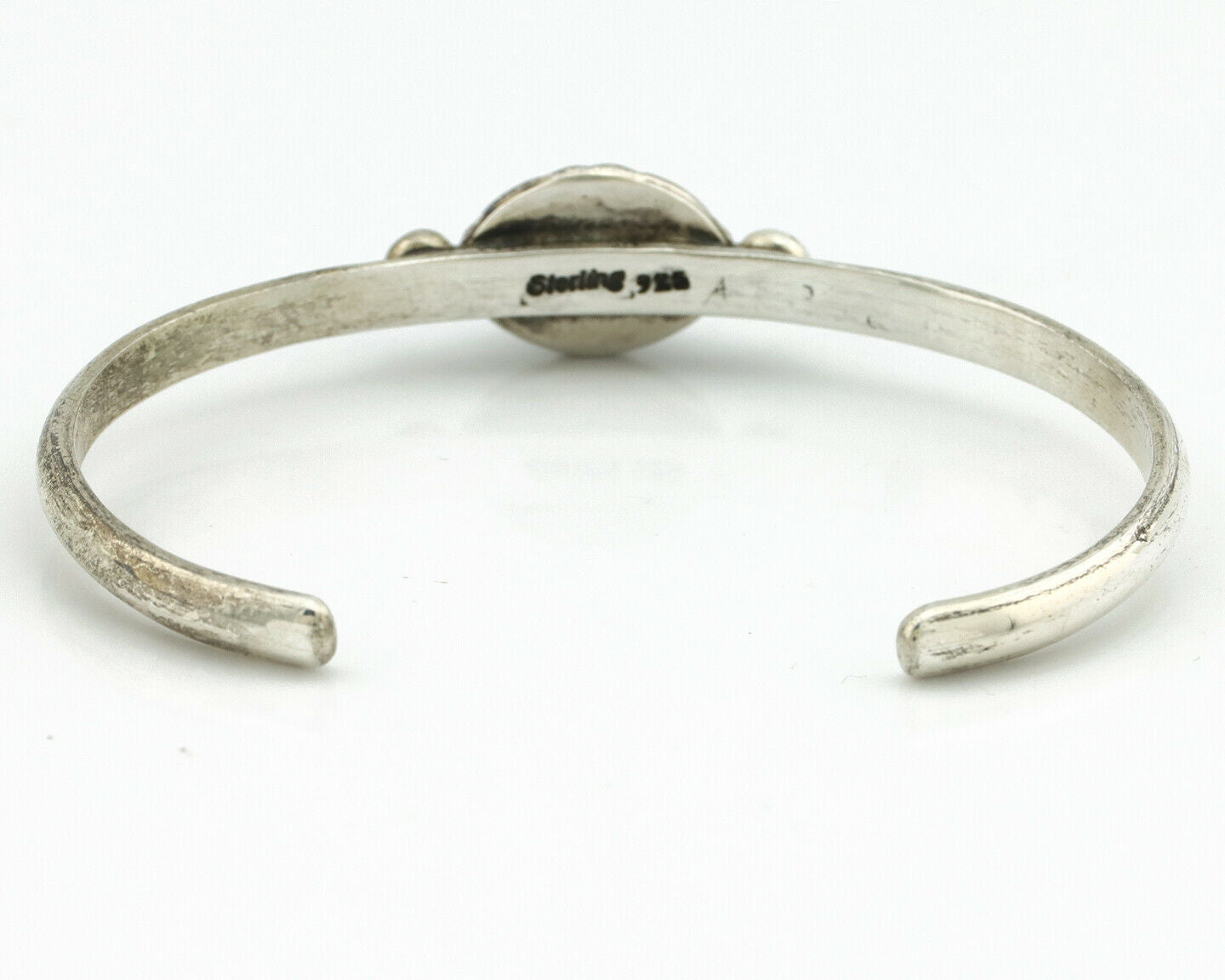 Navajo Bracelet .925 Silver Royston Turquoise Native American Artist C.90's