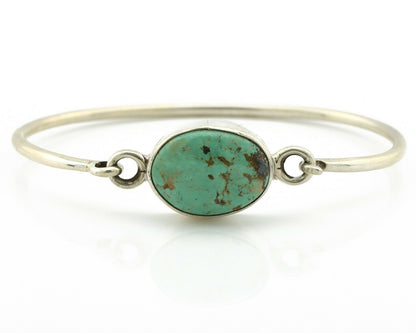 Navajo Bracelet .925 Silver Blue Arizona Turquoise Native American Artist C.90's