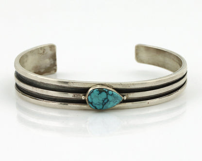 Women's Navajo .925 Silver Blue Spiderweb Blue Turquoise Native American C.80's