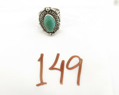 Navajo Ring .925 Silver Royston Turquoise Signed Artist DC C.80's