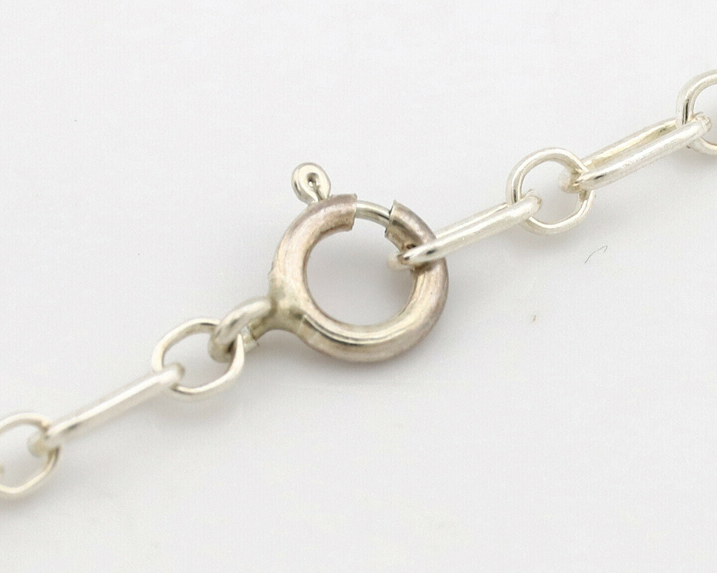 Navajo Cross Necklace .925 Silver Blue Green Turquoise Signed RB C.80's