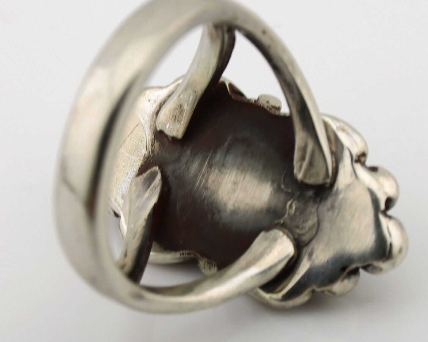 Navajo Ring .925 Silver Natural Turquoise Native American Artist C.1980's