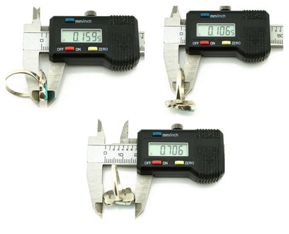 Zuni Ring 925 Silver Natural Blue Gem Turquoise Artist Signed Simplicio C.80's