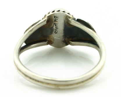 Navajo Ring 925 Silver Natural Blue Lapis Native Artist C.80's