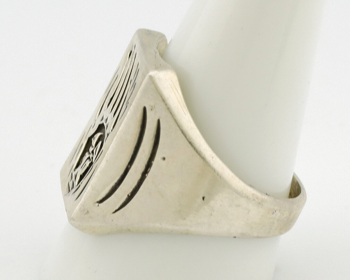 Navajo Bagger Paw Ring .925 Silver Handmade Native American Artist C.1980's
