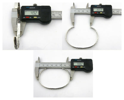 Navajo Bracelet .925 Silver Hand Stamped Arrow Head Artist I Montoya C.80's