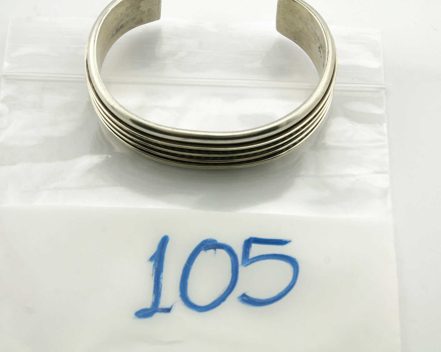 Navajo Bracelet .925 Silver SOLID Handmade Signed Artist Tom Hawk Circa 1980's