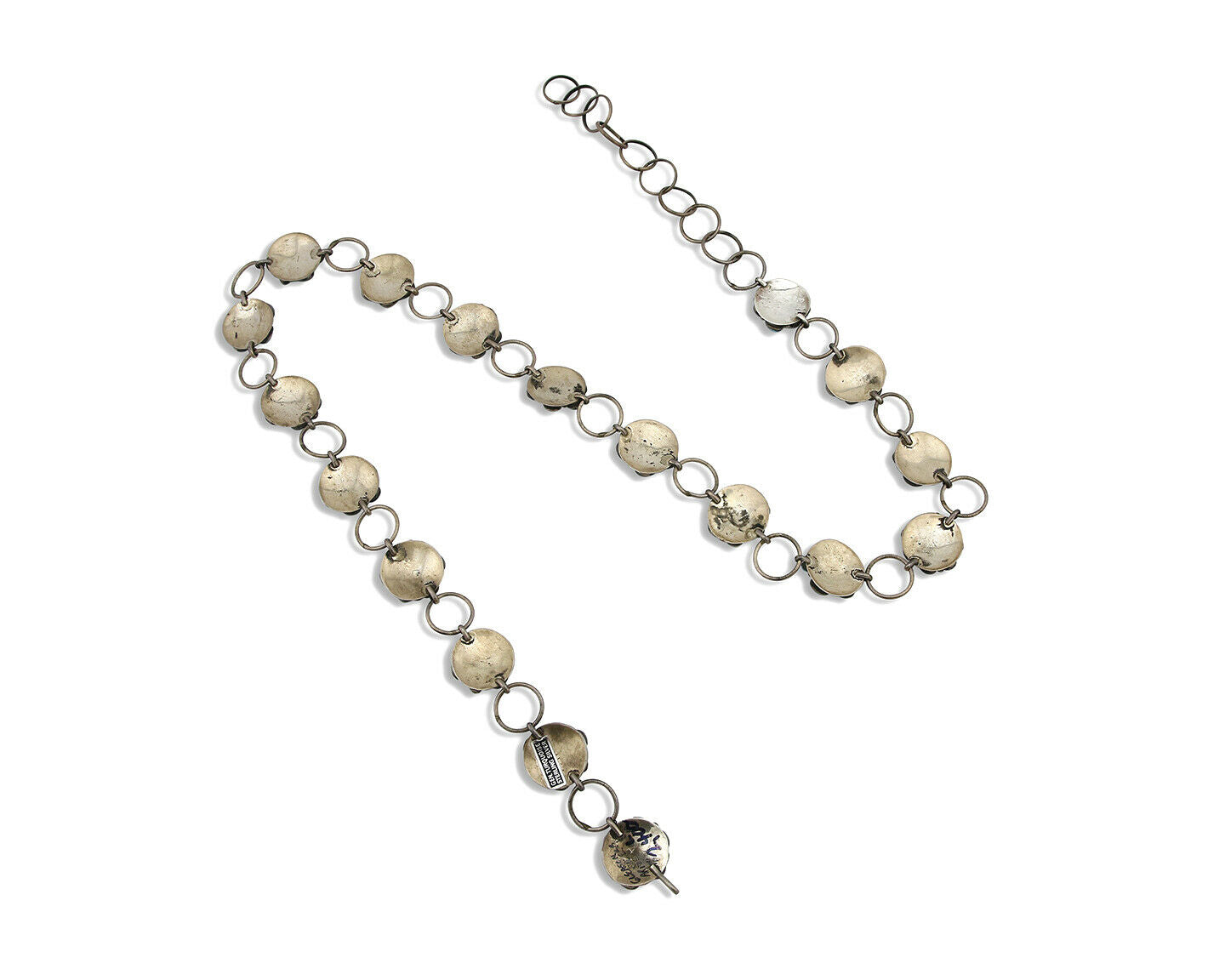 Navajo Concho Belt .925 Silver Rare Gleeson Turquoise Artist Native C. 80's