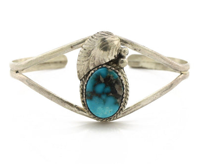 Women's Navajo Bracelet 925 Silver Arizona Turquoise Native Artist C.80's