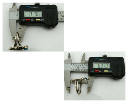 Navajo Ring .925 Silver Natural Blue Turquoise Native Artist C.80's