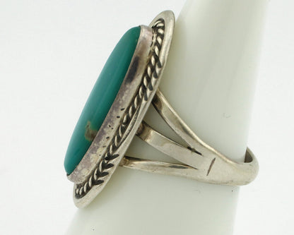 Navajo Ring 925 Silver Southwest Blue Turquoise Artist Signed Begay C.80's