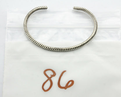 Navajo Handmade Bracelet .925 Silver Native Artist TAHE C.80's