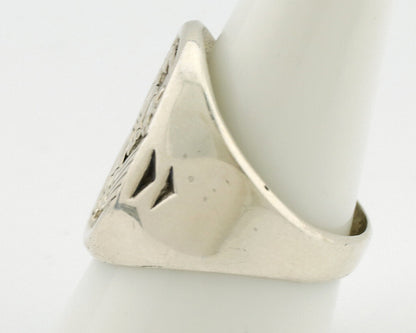 Navajo Kokopelli Ring .925 Silver Handmade Native American Artist C.1980's