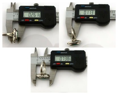 Navajo Ring .925 Silver Royston Turquoise Handmade Native American Artist C.80's