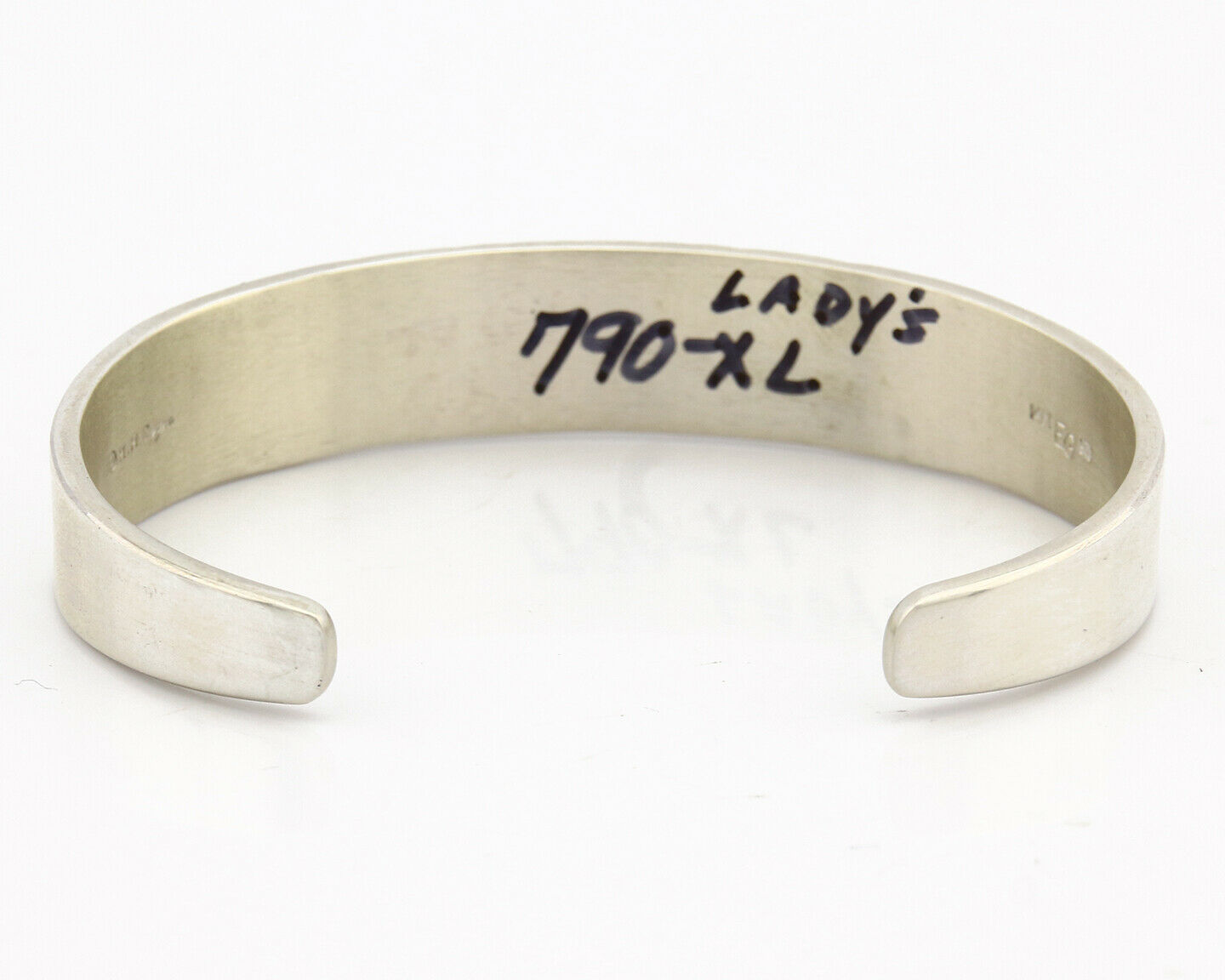 Navajo Bracelet .925 Silver SOLID 14k Yellow Gold Signed MM Rogers & EG C80-90s