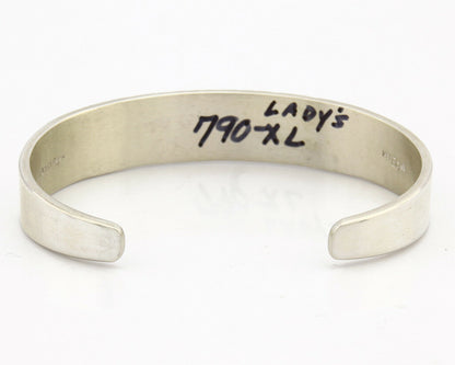 Navajo Bracelet .925 Silver SOLID 14k Yellow Gold Signed MM Rogers & EG C80-90s