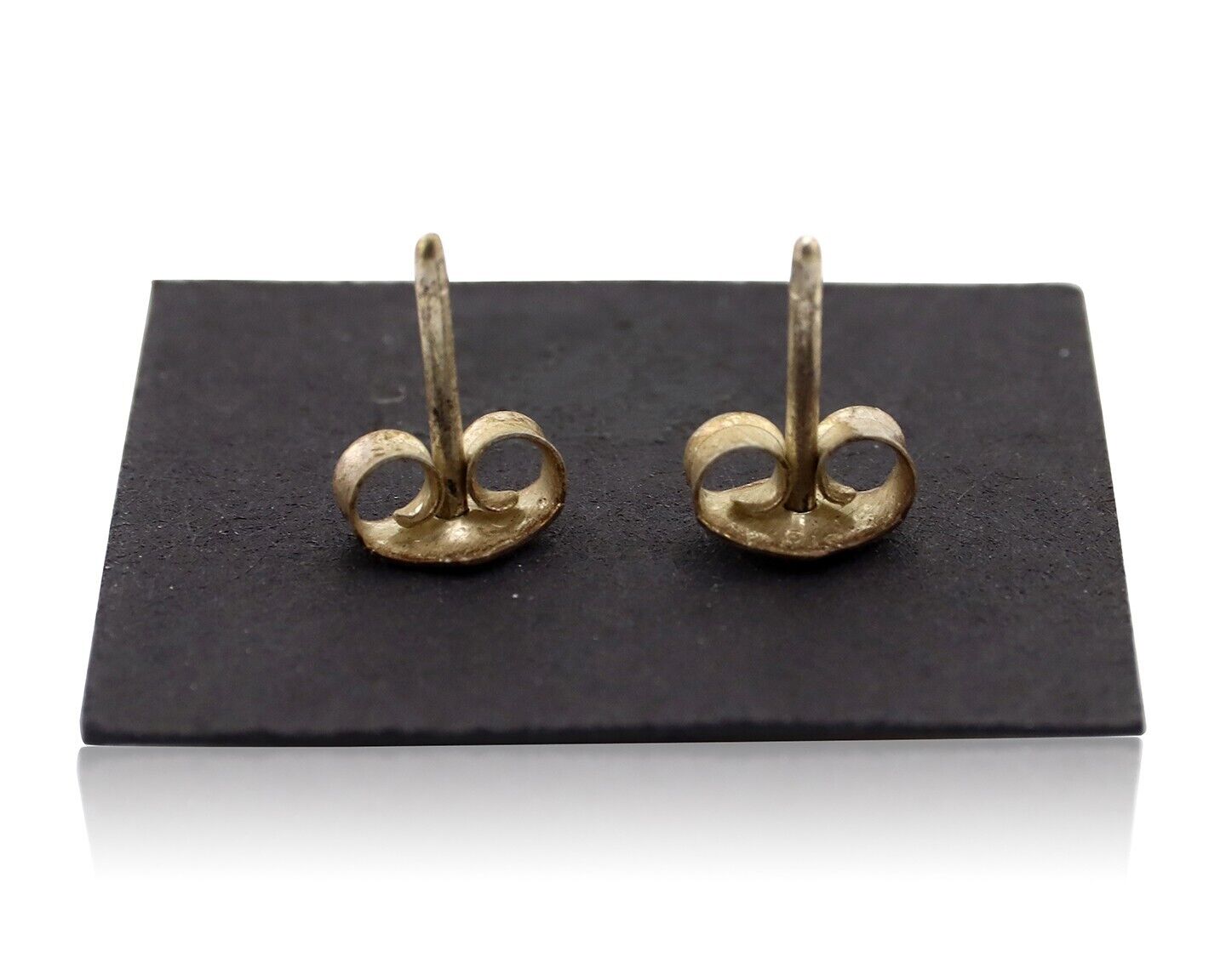 Zuni Earrings 925 Silver Natural Gemstones & Turquoise Native Artist C.80's