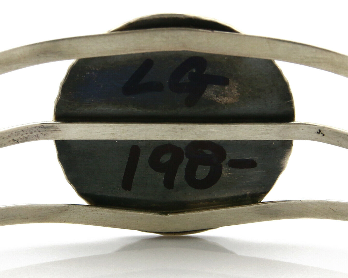 Navajo Bracelet .925 Silver Turquoise Mountain Native Cuff C.80's