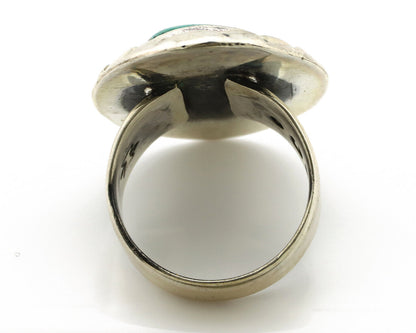 Navajo Ring 925 Silver Turquoise Mountain Artist Signed C Montoya C.80's