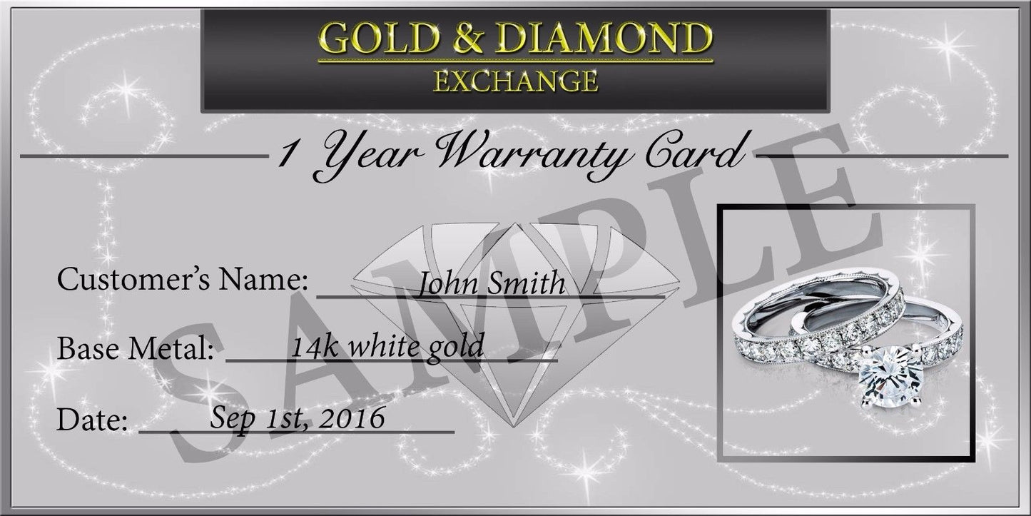 Diamond Wedding Solitaire w/ Accents Ring .25 ct Round Cut Solid 14k White Gold