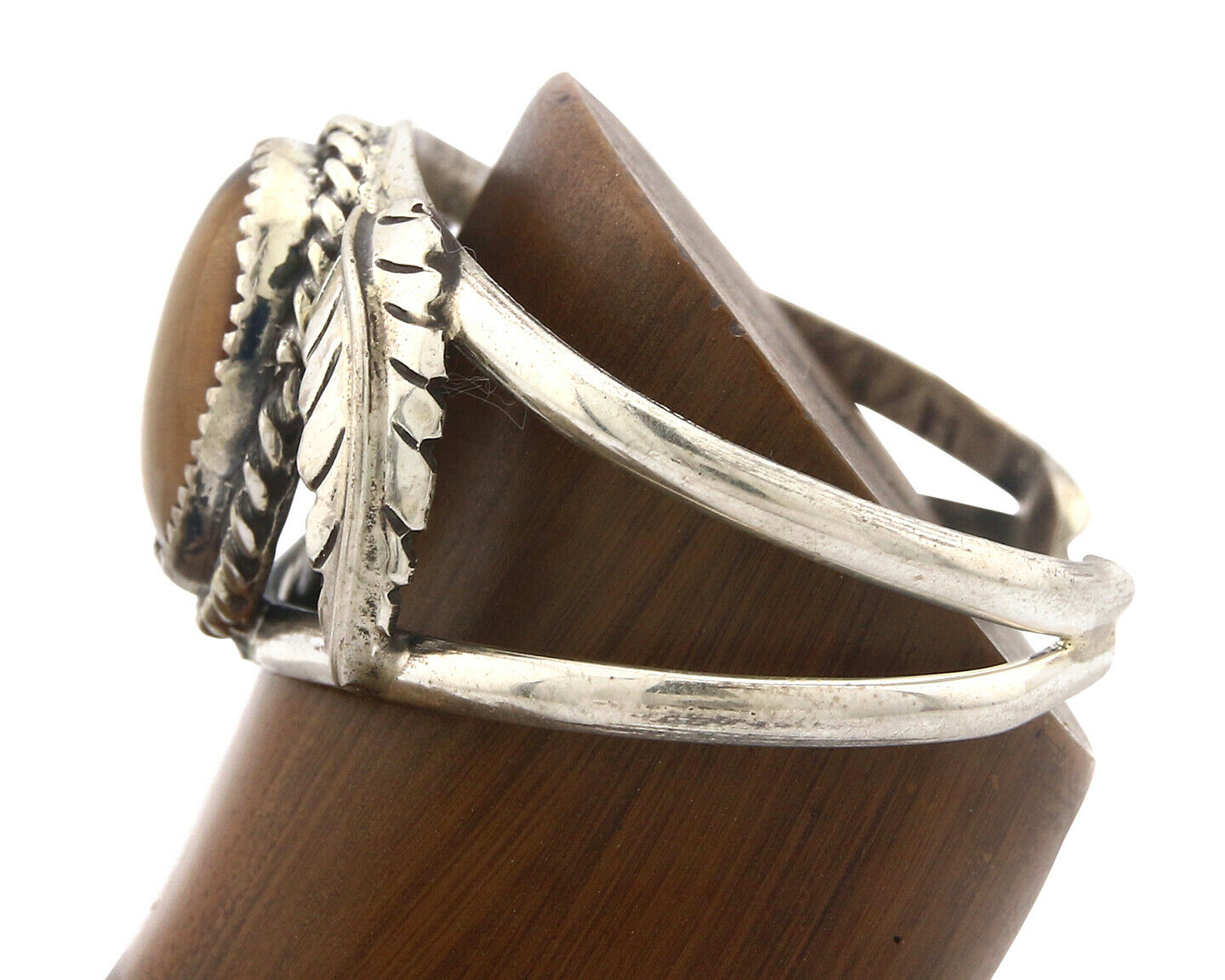 Navajo Bracelet .925 Silver SOLID Silver Tiger Eye Artist Native American C.75
