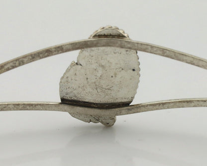 Women's Navajo Bracelet 925 Silver Natural Pink Mussel Native American C.80's