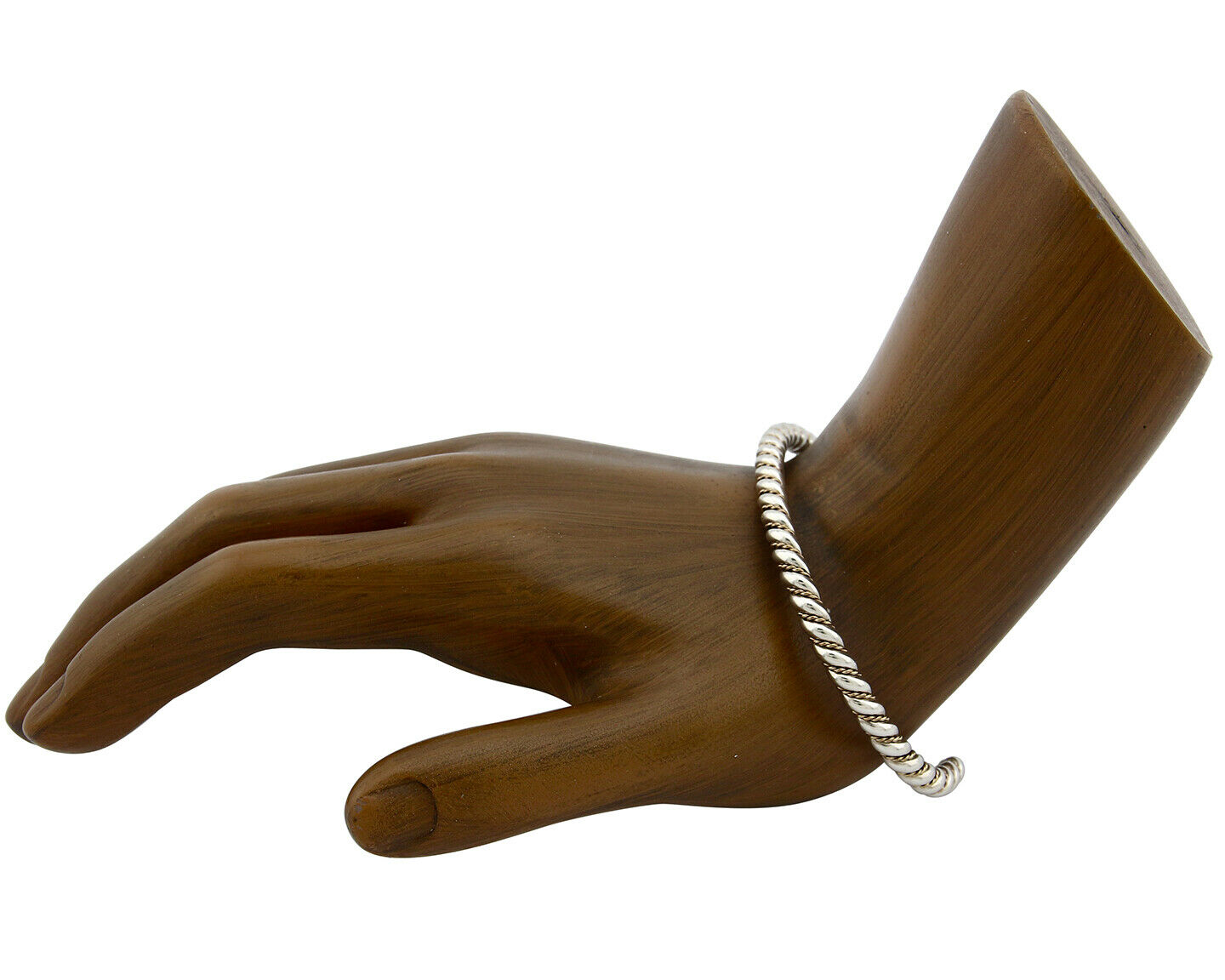 Navajo Bracelet .925 Silver Braided Twisted Artist Tahe C80's 4.0mm Wide