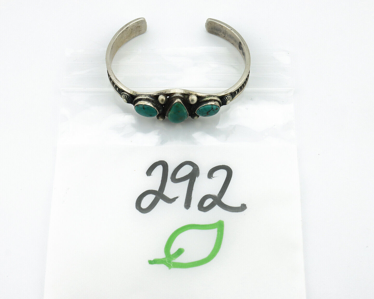 Women's Navajo .925 Silver Blue Natural Turquoise Artist Signed LE C.80's