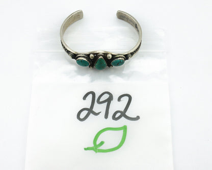 Women's Navajo .925 Silver Blue Natural Turquoise Artist Signed LE C.80's