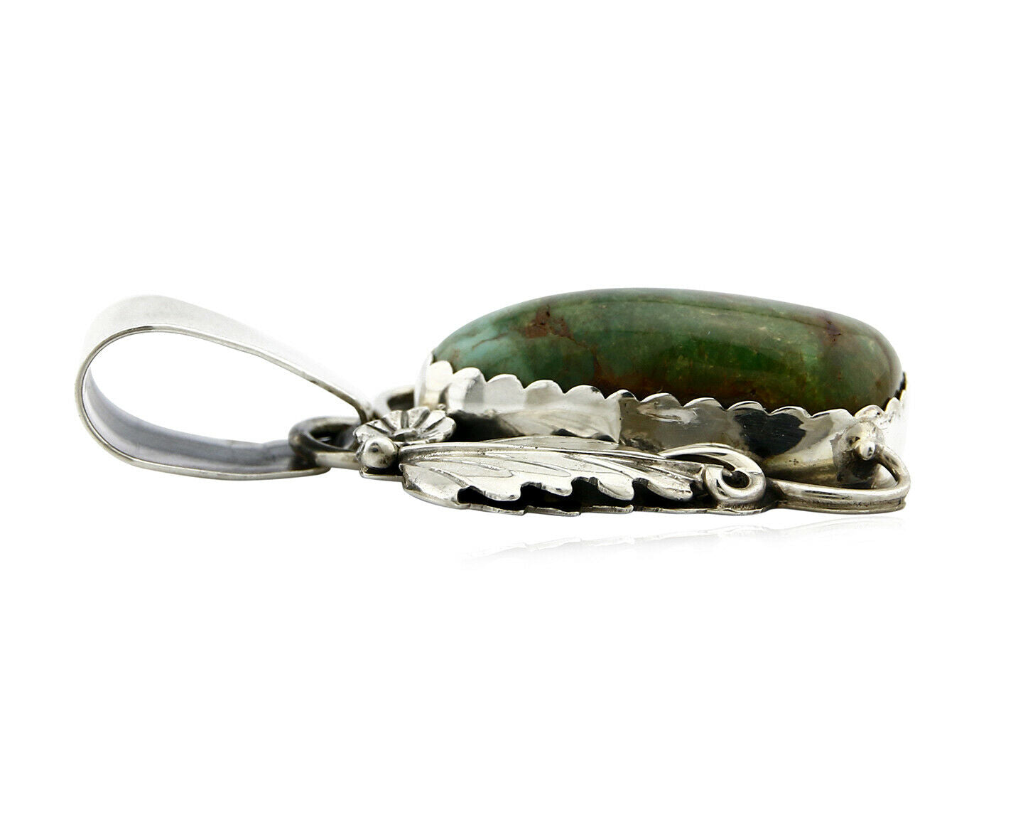 Navajo Pendant .925 Silver Royston Turquoise Native American C.80's