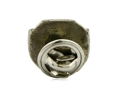 Navajo Tie Tack .925 Silver & 14k Solid Yellow Gold Artist MM Rogers & TS