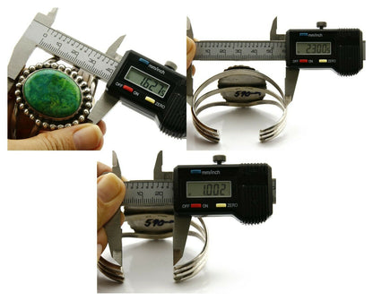 Women's .925 Silver Crescent Valley Turquoise Signed Jerry Roan C.80's