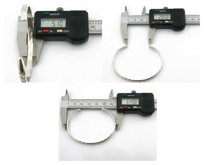 Navajo Bracelet .925 Silver Hand Stamped Arrow Head Artist I Montoya C.80's