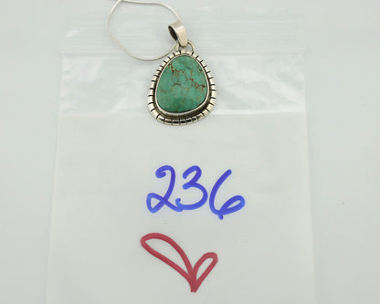 Navajo Necklace .925 Silver Turquoise Native American Artist C.1980's