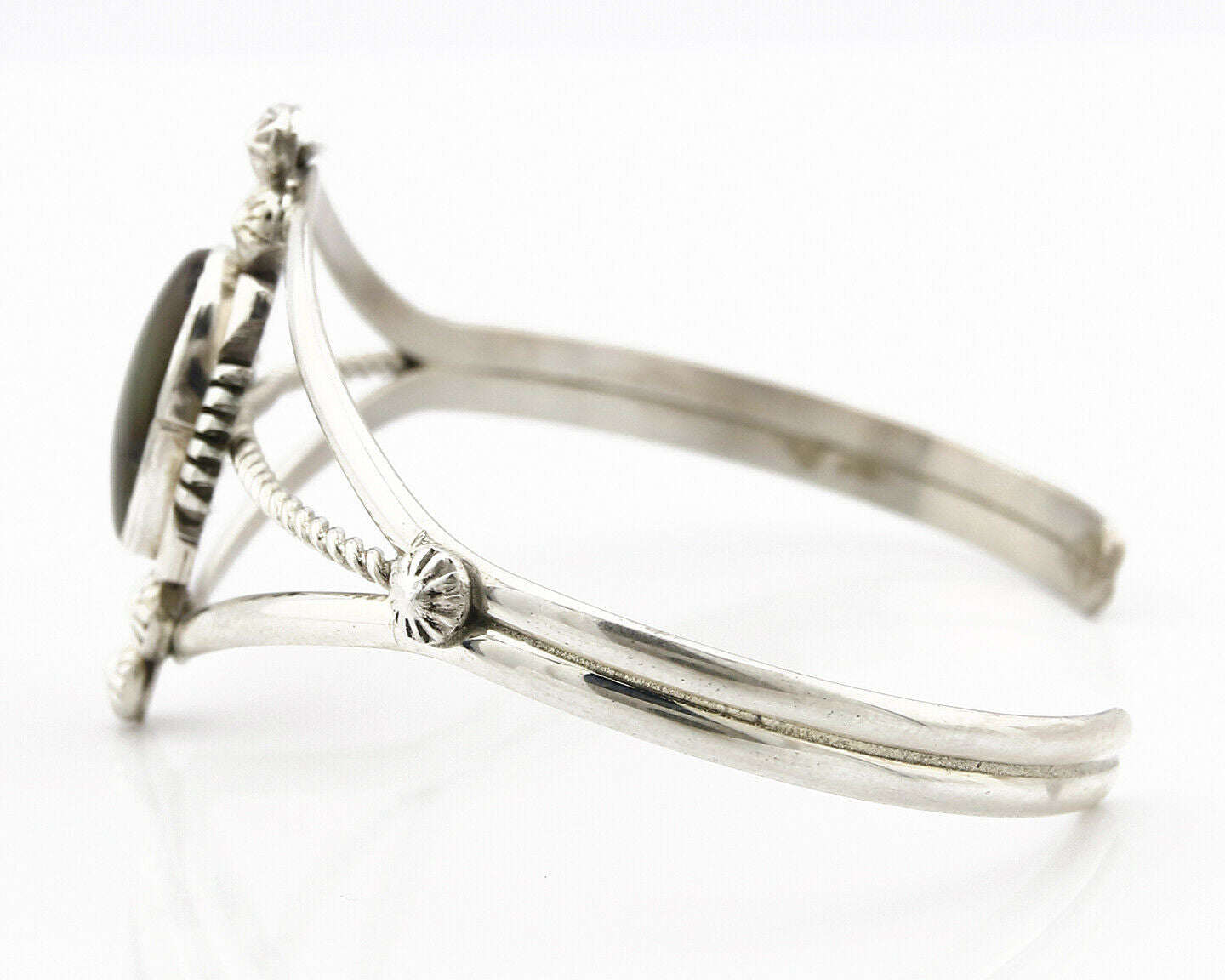 Women's Navajo Bracelet .925 Silver Royston Turquoise Signed Marie B C.80's