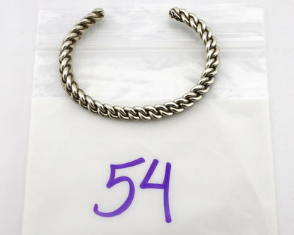 Navajo Handmade Bracelet .925 SOLID Silver Native American Artist Circa 1980's