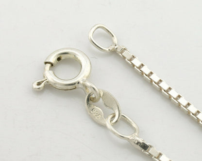 Navajo Handmade Pendant Necklace .925 Silver Artist Signed Sunrise C.80's