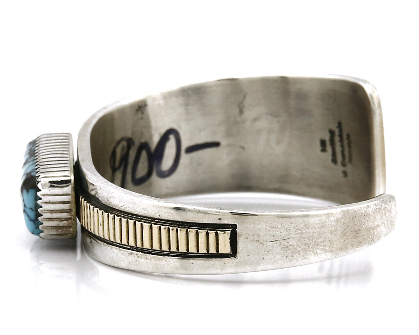 Navajo William Denetdale Bracelet 14k SOLID Gold & .925 Silver C.80's