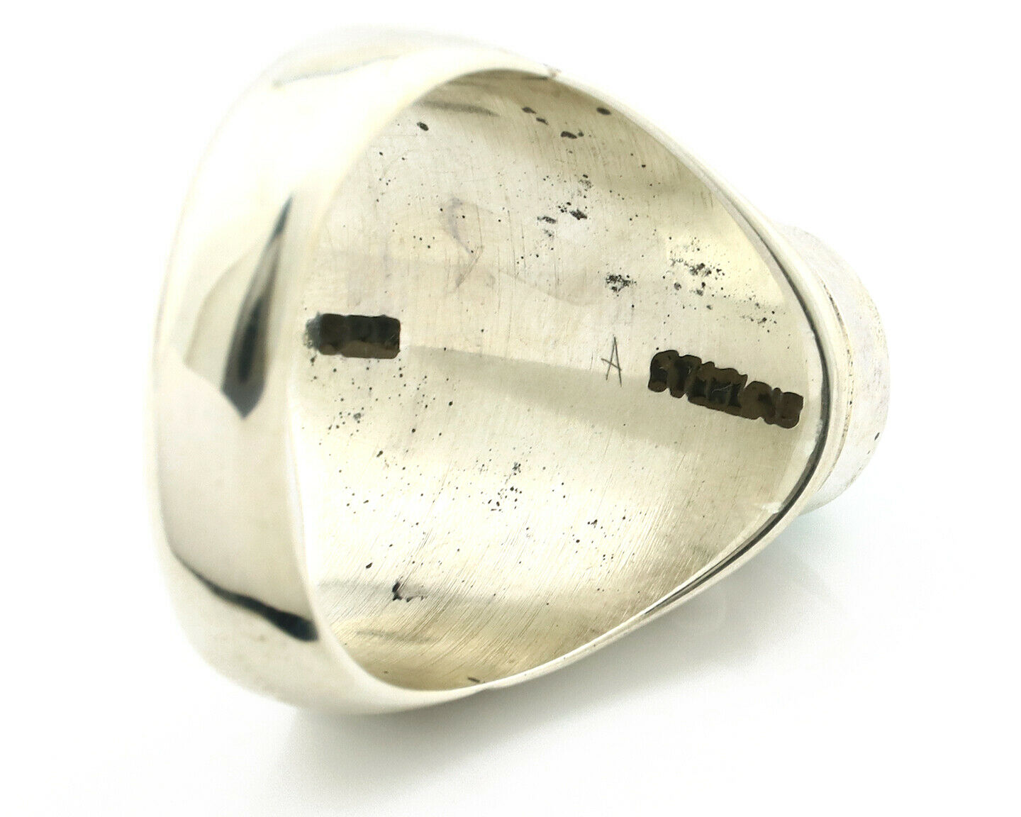 Navajo Ring .925 Silver Green Southwest Turquoise Native Artist C.80's