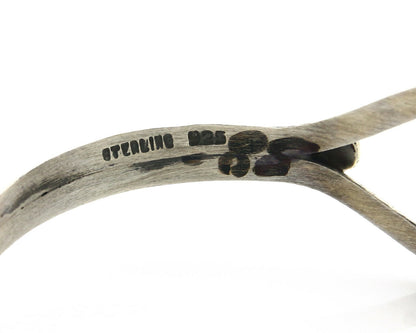 Navajo Turquoise Bracelet .925 Silver Native American Handmade Cuff C.80's