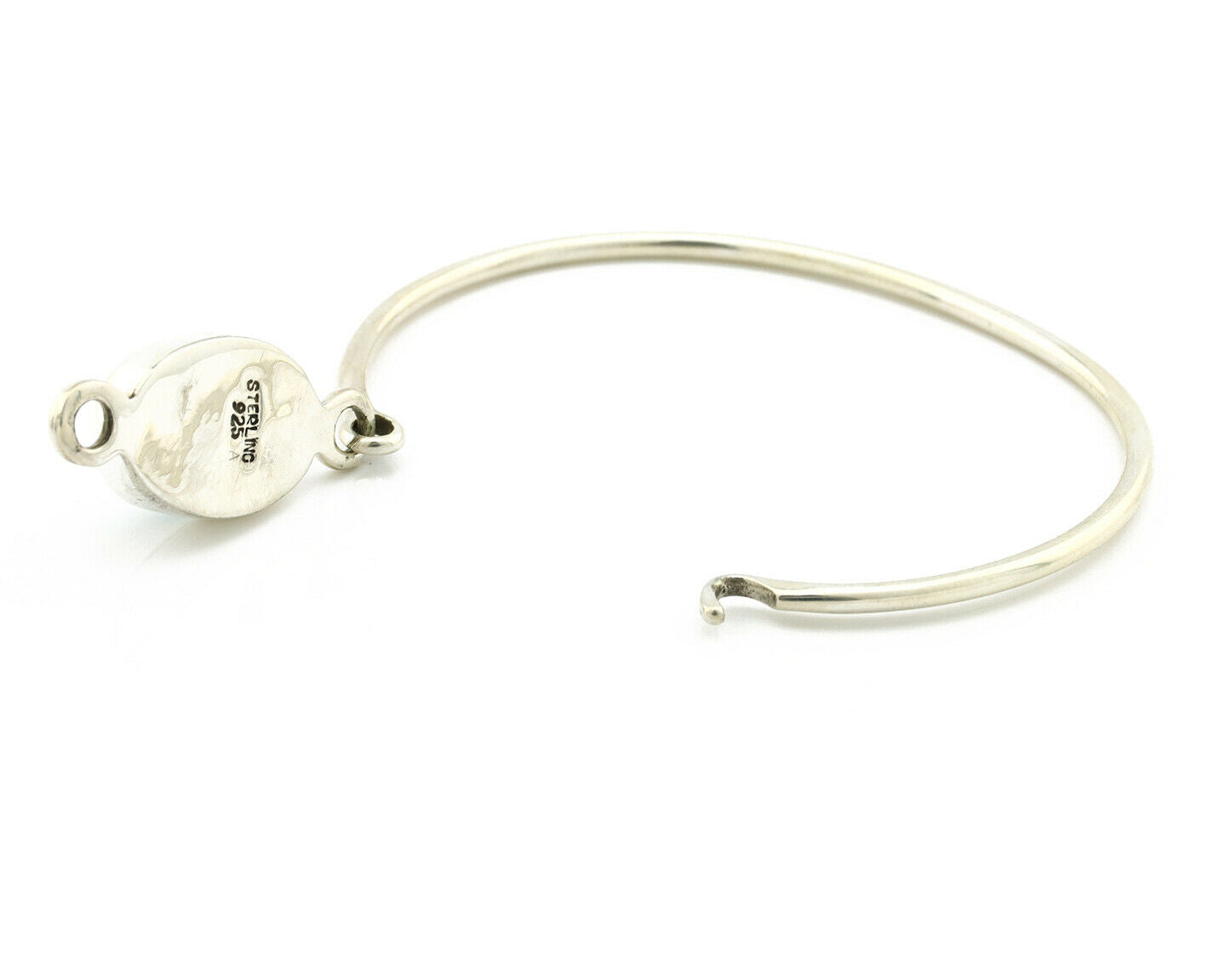 Navajo Bracelet .925 Silver Blue Arizona Turquoise Native American Artist C.90's