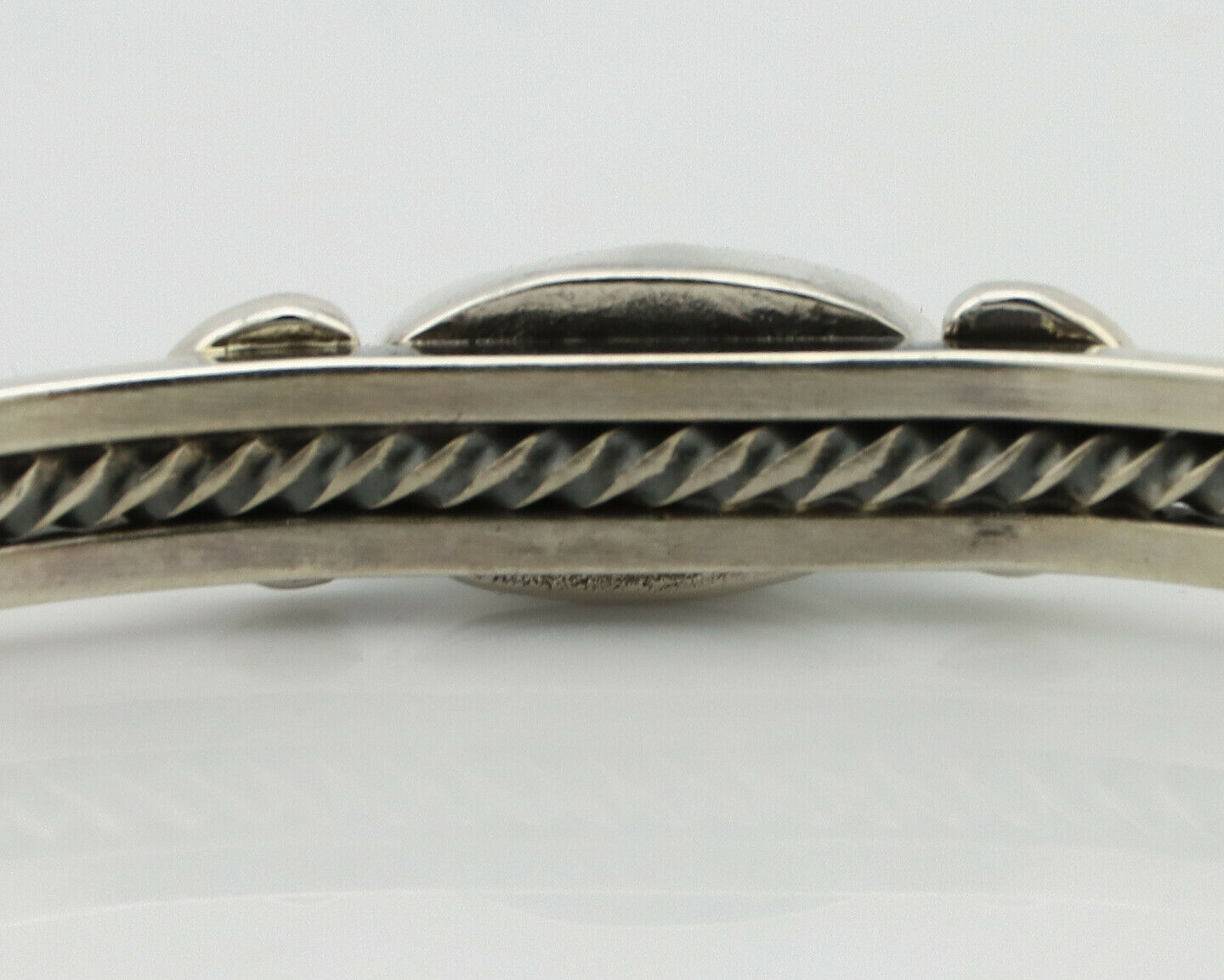 Women's Navajo .925 Silver Kingman Turquoise Artist Inca MFG Circa 1990's