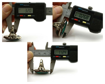 Navajo Ring .925 Silver Spiderweb Turquoise Native American Artist C.1980's