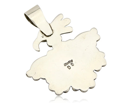 Navajo Signed "DS" Dorothy Secatero .925 Silver Thunderbird Pendant