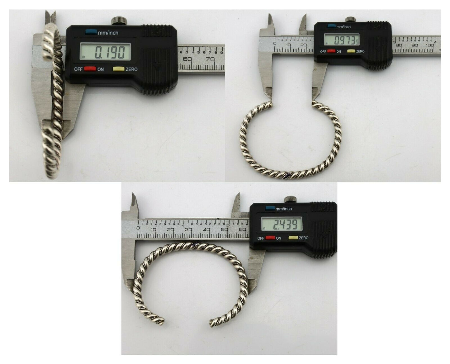 Navajo Handmade Bracelet .925 SOLID Silver Native American Artist Circa 1980's