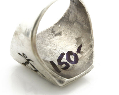 Navajo Road Runner Ring .925 Handmade Native American C.80's
