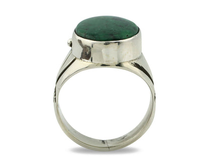 Navajo Ring .925 Silver Handmade Crescent Valley Native Artist C.80's