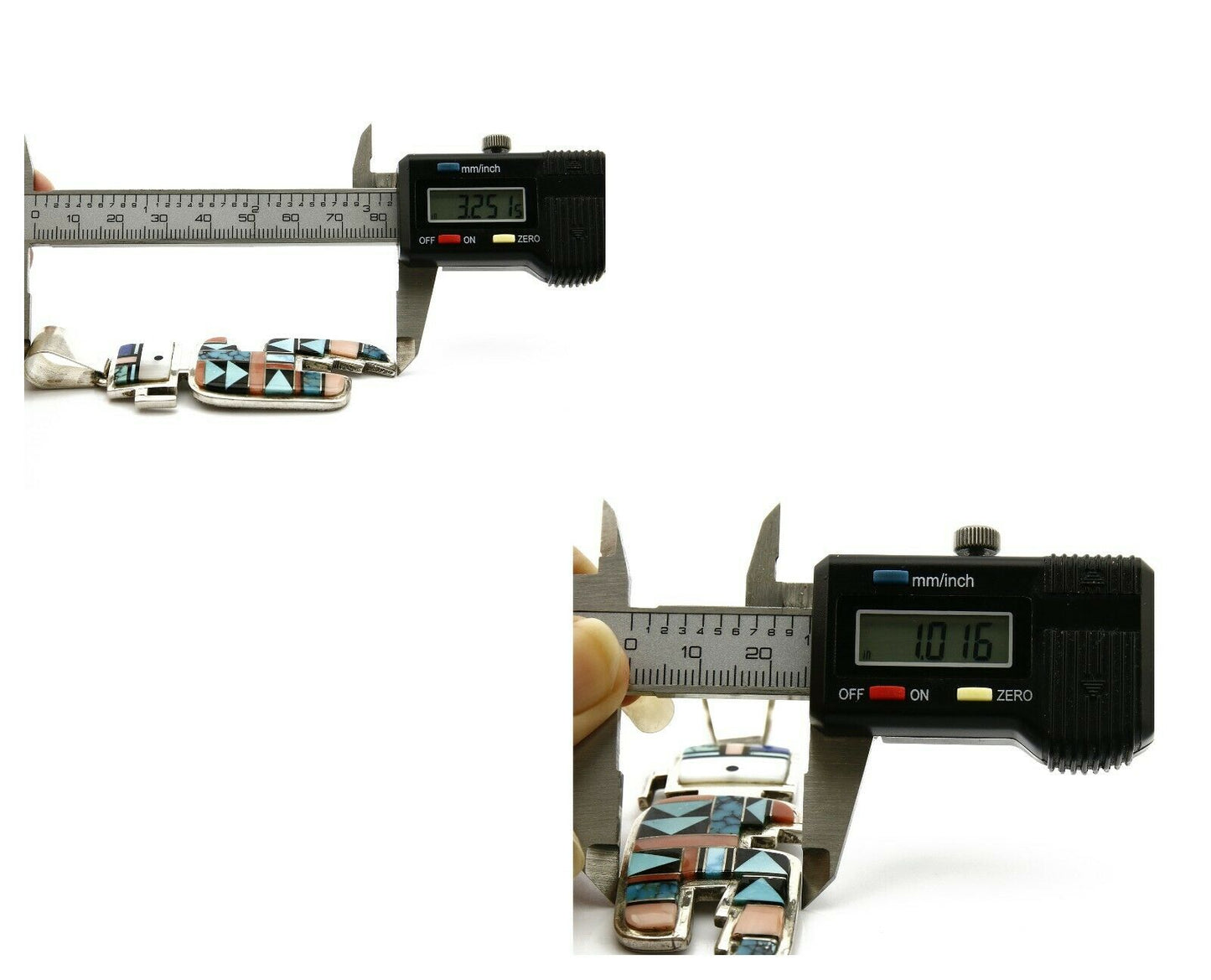 Navajo Turquoise Pendant .925 Silver Signed Ray Delgarito C.80's