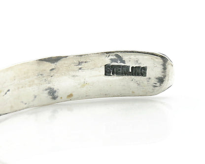 Navajo Bracelet .925 Silver Hand Stamped Arrow Head Artist I Montoya C80s